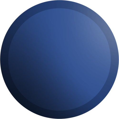 A dark blue circle with a matte pattern. It has an outline that is slightly darker than the rest of it.
